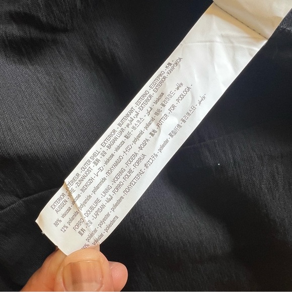 ZARA Women’s Small Voluminous Dress Black Puff Mid Sleeves Loose Fit Stretch - Picture 8 of 10